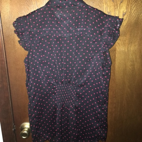 Susie Rose short sleeve top black & red polka dots - Picture 2 of 6